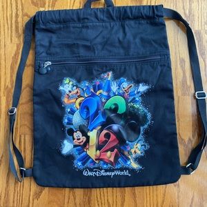 Walt Disney World 2012 cinch cotton backpack